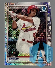 2020 Bowman Chrome Mojo Nolan Gorman #BCP-66 Cardinals
